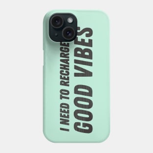 Bold Typography Design Good Vibes Phone Case