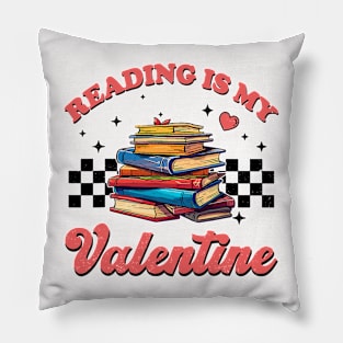 Valentine_s Day Reading is My Valentine Book Lovers Reading Pillow