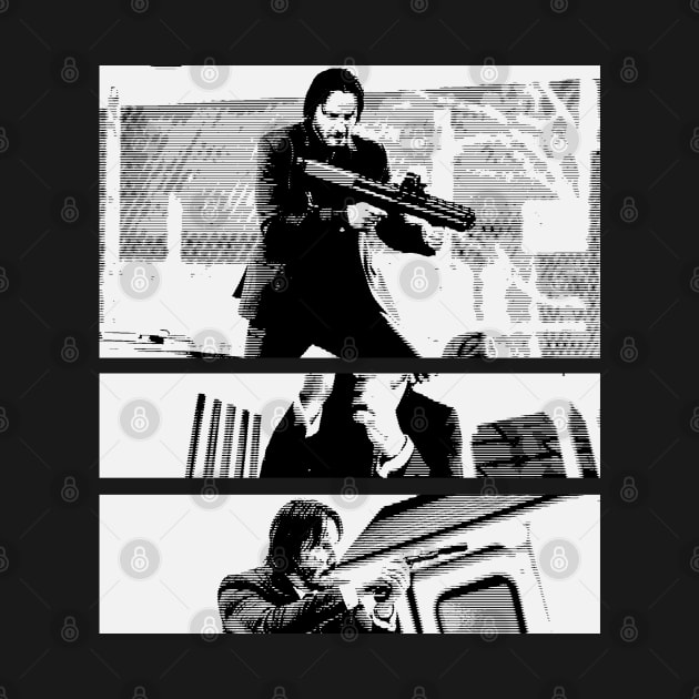 John Wick Old Comic Style by Mandegraph