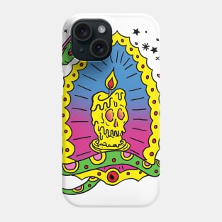 snake and skull candle tattoo Phone Case