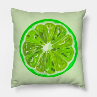 Lime slice Pillow