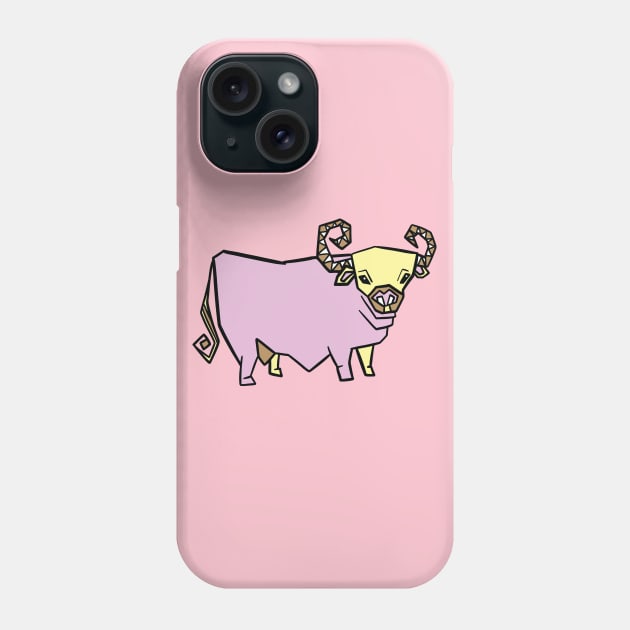 Retro Highland Cow Phone Case by Squeeb Creative