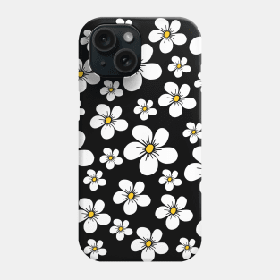 white blooming flower, blossoms, bloom, floral flowerpattern Phone Case