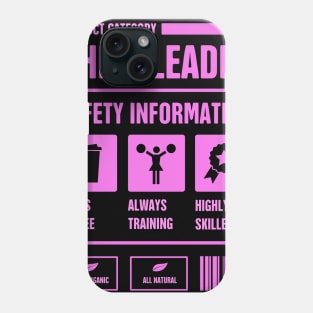 Safety Information | Funny Cheerleading Cheerleader Phone Case