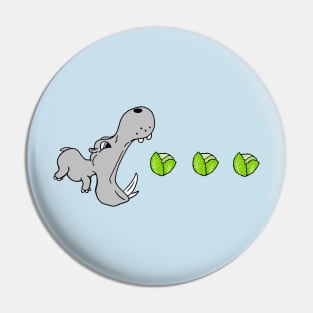 Lettuce Lovin' Hippo Pin