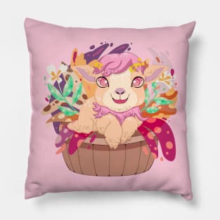 The little pink goat with pattern for Men or Women Kids Boys Girls love goat Pillow