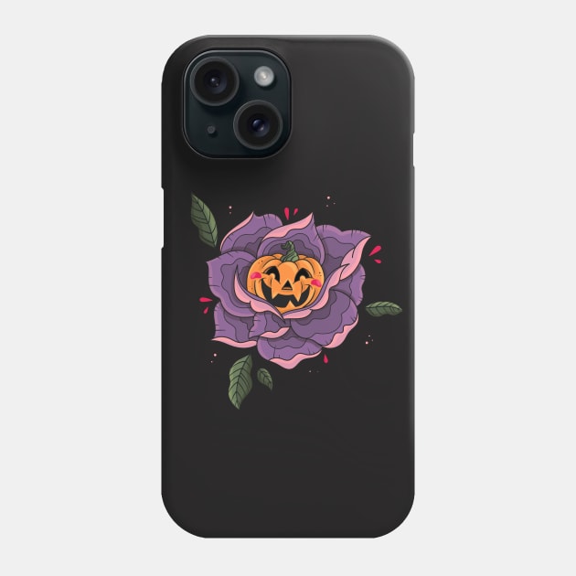 PUMPKIN ROSE Phone Case by bratcave.studio