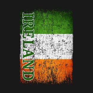 Ireland Flag Gift Women Men Children Ireland Retro Vintage T-Shirt