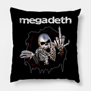 vintage horror megadeth band Pillow