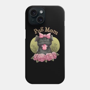 Pug mom women's dog gift Phone Case