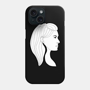 the face lineart Phone Case