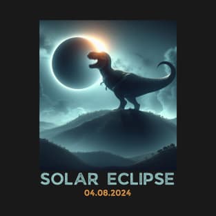 Total Solar Eclipse T-rex Dino April 8 2024 Solar Eclipse T-Shirt