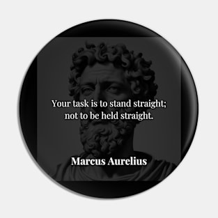 Marcus Aurelius's Directive: Embracing Personal Accountability Pin