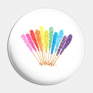 Rock Candy Rainbow Pin