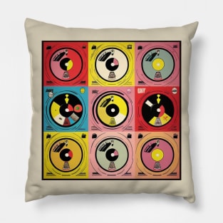 Vinyl Music Collection Merch Vol. 4 Pillow