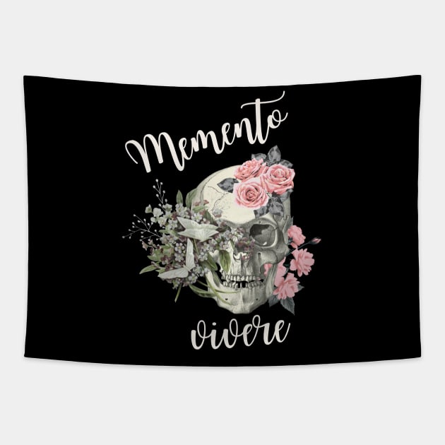 Memento Vivere Tapestry by Pirate Living 