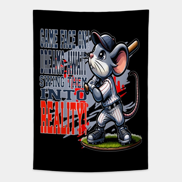 Hit Your Dreams Out of the Park Tapestry by maknatess