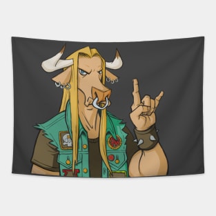 Headbanger's Bull Tapestry