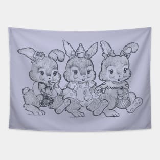 Love Buns on Parade Tapestry