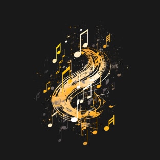 Music Notes River T-Shirt