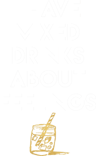 I Have Mixed Drinks About Feelings Magnet