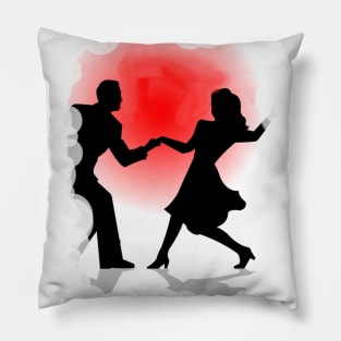 Swing Dancers Pillow