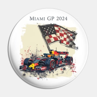 2024 Miami Grand Prix F1 T-Shirt - Merchandise | Unique F1 Tracks Design | Limited Edition | Perfect Gift for Miami F1 Fans Pin