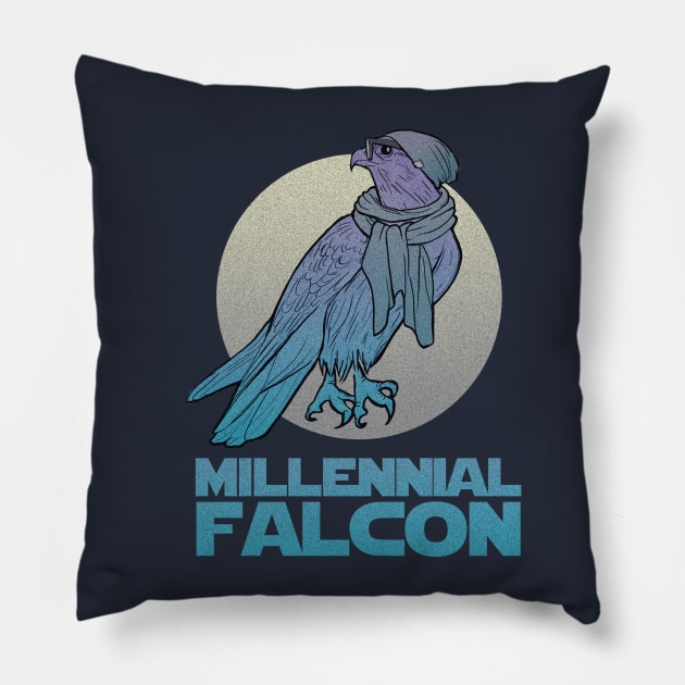 Millennial Falcon Pillow by pachyderm1