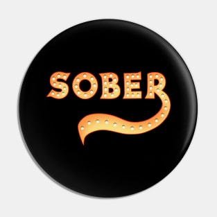 Sober Lights Pin