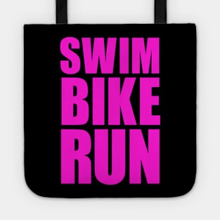 SWIM BIKE RUN TRIATHLON KONA Tote