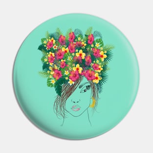 Beautiful strong floral women Pin