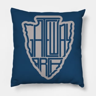 Gateway Arch National Park name arrowhead Pillow