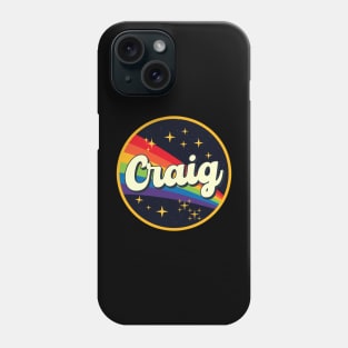 Craig // Rainbow In Space Vintage Style Phone Case