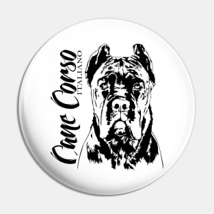 Cane Corso Italiano dog portrait dog mom Pin