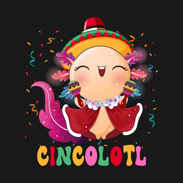 Cincolotl Mexican Salamander Funny Axolotl Mexico by inksplashcreations