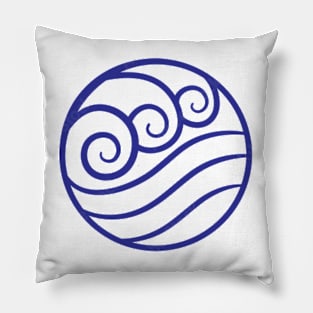 Waterbending symbol Pillow