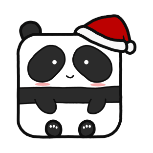 Funny Square Panda Christmas T-Shirt