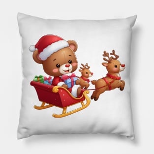 Cute Santa Claus Bear Kawaii Pillow