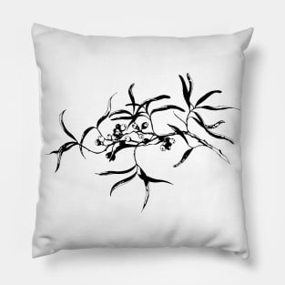 Sea buckthorn branch Pillow