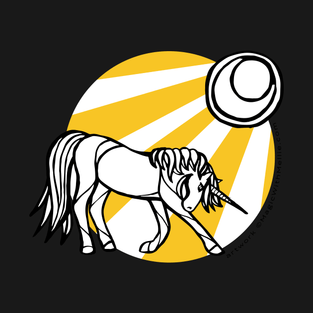 Sunbeam Unicorn — Inktober Unicorn illustration series by mellierosetest