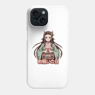 Nezuko and Music Phone Case