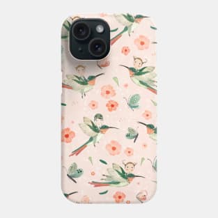 Hummingbird scouts (pink) Phone Case