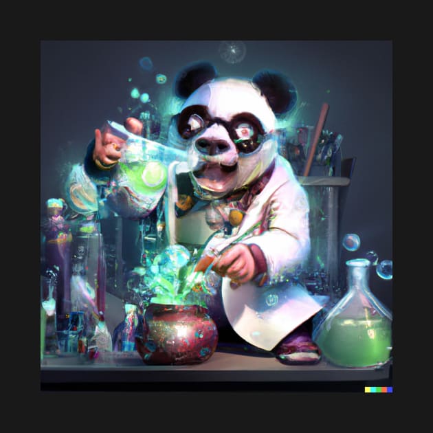 Mad Scientist Panda by GenerativeCreations