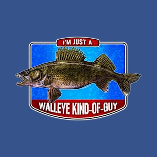 Walleye Guy Fishing Design T-Shirt