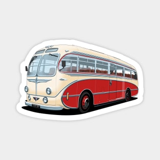 1952 AEC Regal Coach in white and red Magnet