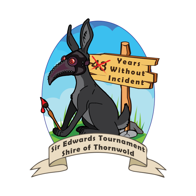 Eddies Fundraiser Shirt: Dark Bunny Version by Yotebeth