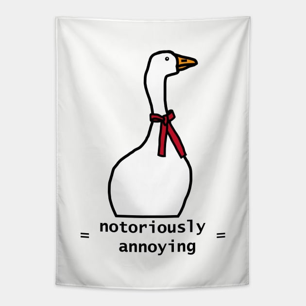 Notoriously Annoying Goose Tapestry by ellenhenryart