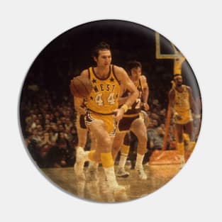 Jerry West and Wilt Chamberlain - All Star Game, 1972 Pin