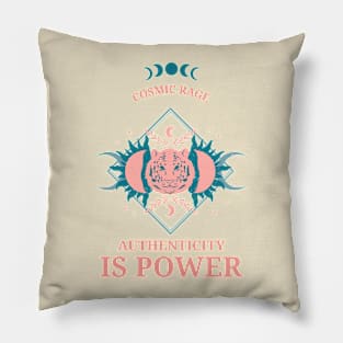 Cosmic Tiger Mystical Spiritual Pillow