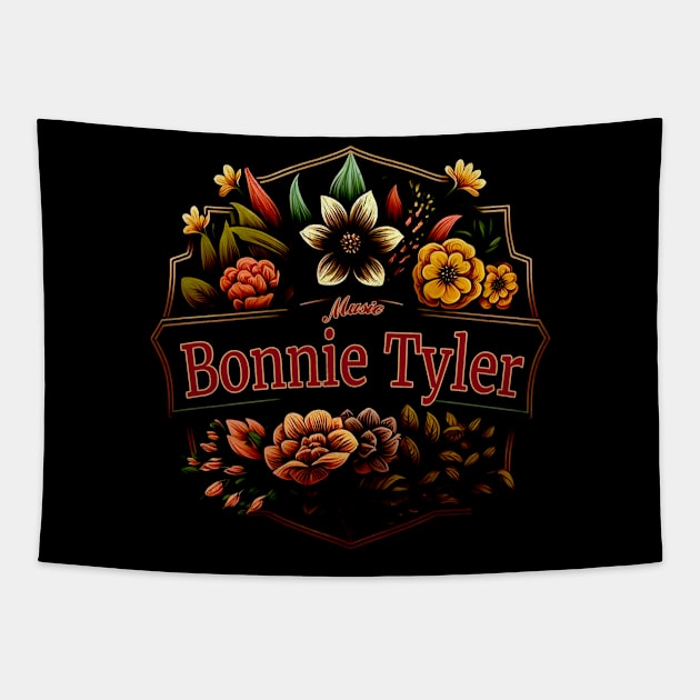 Bonnie Tyler Flower Vintage Tapestry by Itulah Cinta